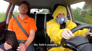 Driving instructor fucks in the seventh heaven pussy be advisable for shrivelled Czech Lexi Dona