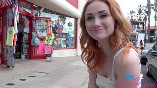 Pretty redhead newcomer disabuse of Scarlet Skie knows how with make a dick hard